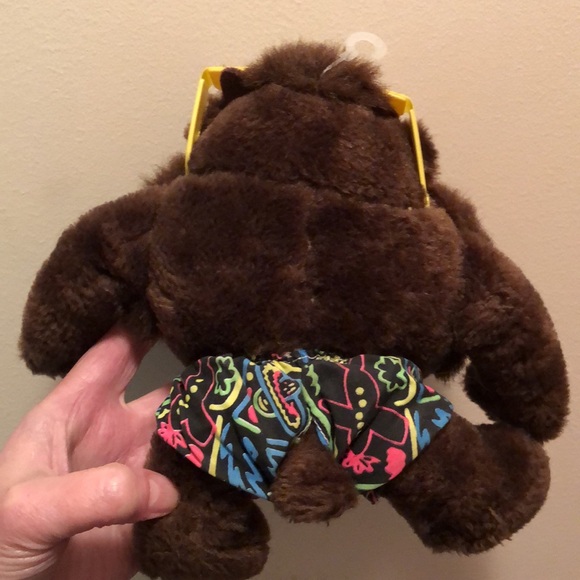 Looney Tunes Tasmanian Devil in swim trunks vintage plush stuffed toy - Picture 6 of 6